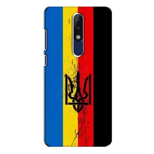 Чехлы УПА (Красно-Чёрный) на Nokia 5.1 Plus (X5) (Флаг УПА)