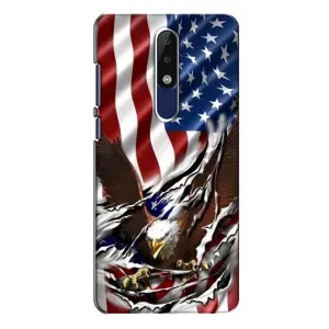 Чохол з малюнком «Прапор USA» для Nokia 5.1 Plus (X5)