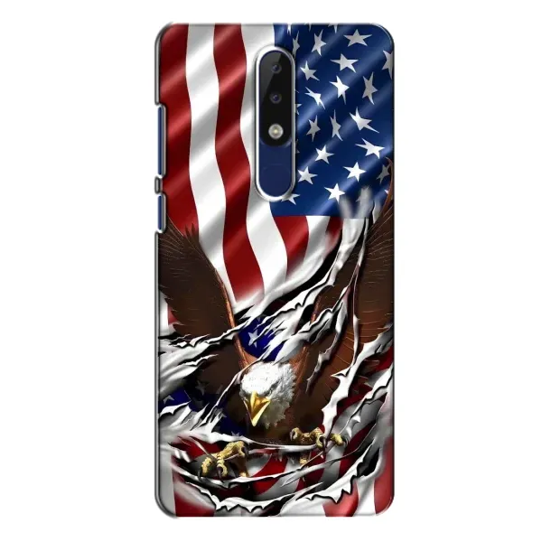 Чохол з малюнком «Прапор USA» для Nokia 5.1 Plus (X5) Чохол з малюнком «Прапор USA» для Nokia 5.1 Plus (X5)