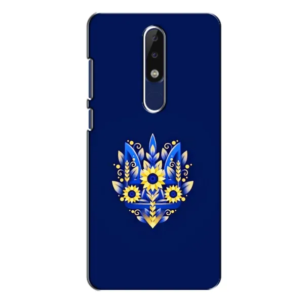 Чохол з малюнком «Герб в квітах» для Nokia 5.1 Plus (X5) Чохол з малюнком «Герб в квітах» для Nokia 5.1 Plus (X5)