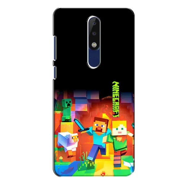 Чехол с рисунком «Герой Майнкрафт» для Nokia 5.1 Plus (X5) Чехол с рисунком «Герой Майнкрафт» для Nokia 5.1 Plus (X5)