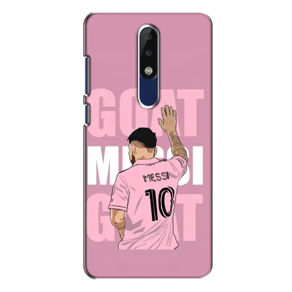 Чехол с рисунком «GOAT MESSI» для Nokia 5.1 Plus (X5) Чехол с рисунком «GOAT MESSI» для Nokia 5.1 Plus (X5)