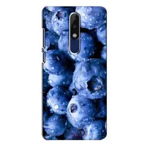 Чехол с изображением вкусной еды для Nokia 5.1 Plus (X5) (Голубика)