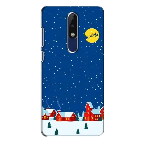 Чехол с рисунком «Город в снегу» для Nokia 5.1 Plus (X5) Чехол с рисунком «Город в снегу» для Nokia 5.1 Plus (X5)