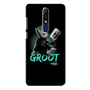 Чехол Супергерои Марвел на Нокиа 5.1 Плюс (Groot)