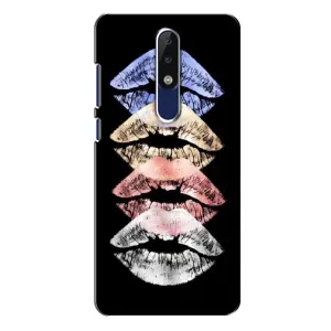 Чехол Стильные девушки на Nokia 5.1 Plus (X5) (Губы)