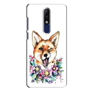 Чехол с Лисичкой для Nokia 5.1 Plus (X5) (Хитрая лиса)