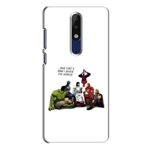Чехлы для Nokia 5.1 Plus (X5) (Для Христиан) (Иисус супергерой)