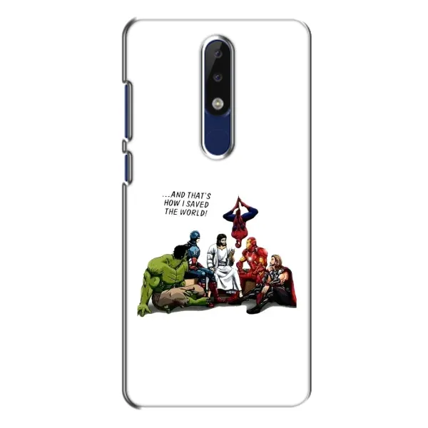 Чехол с рисунком «Иисус супергерой» для Nokia 5.1 Plus (X5) Чехол с рисунком «Иисус супергерой» для Nokia 5.1 Plus (X5)