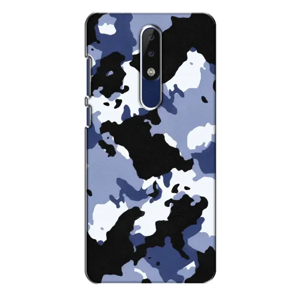 Чехол с рисунком «Камуфляжный Серый» для Nokia 5.1 Plus (X5)