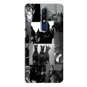 Чехол ДОБЕРМАН для Nokia 5.1 Plus (X5) (Коллаж Доберман)