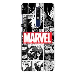 Чехол с рисунком «Комикс Марвел» для Nokia 5.1 Plus (X5)