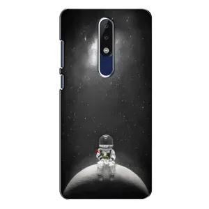 Силіконовый Чохол з принтом "Космонавти" на Nokia 5.1 Plus (X5) (Космонавт романтик)