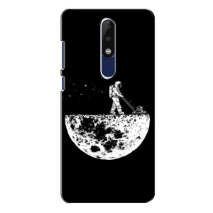 Силіконовый Чохол з принтом "Космонавти" на Nokia 5.1 Plus (X5) (Космонавт)