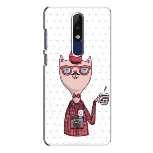 Чехол на тематику: Коты для Nokia 5.1 Plus (X5) (Кот аристократ)