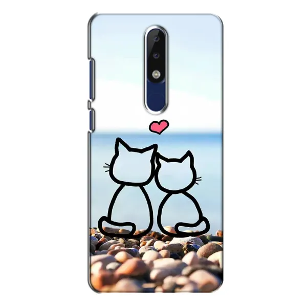 Чехол с рисунком «Котейки» для Nokia 5.1 Plus (X5) Чехол с рисунком «Котейки» для Nokia 5.1 Plus (X5)