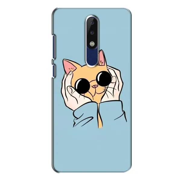 Чехол с рисунком «КОТИК в очках» для Nokia 5.1 Plus (X5) Чехол с рисунком «КОТИК в очках» для Nokia 5.1 Plus (X5)