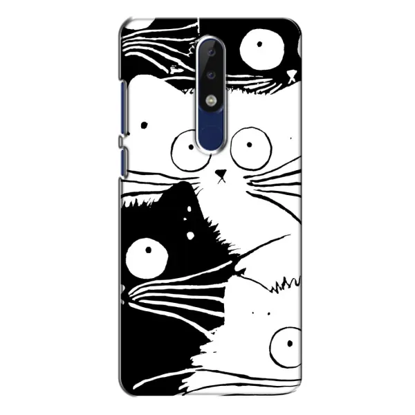 Чехол с рисунком «КОТИКИ» для Nokia 5.1 Plus (X5) Чехол с рисунком «КОТИКИ» для Nokia 5.1 Plus (X5)