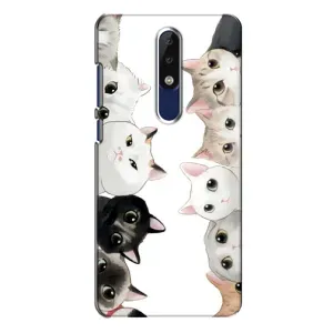 Силиконовый чехол с котиком для Nokia 5.1 Plus (X5) (Коты)