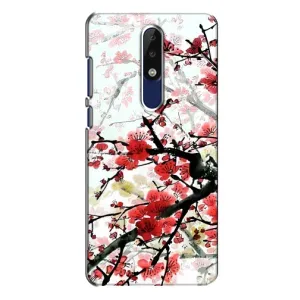 Чехол с принтом САКУРЫ на Nokia 5.1 Plus (X5) (Красивая Сакура)