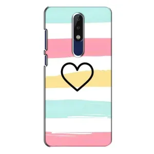 Чохли з тематикою "Маленькі Сердчеки" на Nokia 5.1 Plus (X5) (Гарне сердечко)