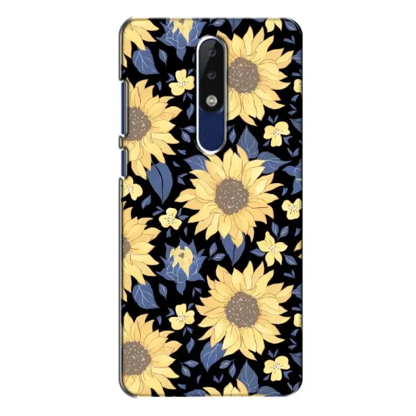 Чехол с рисунком «красивые цветы» для Nokia 5.1 Plus (X5) Чехол с рисунком «красивые цветы» для Nokia 5.1 Plus (X5)