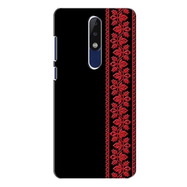 Чехол с рисунком «Красная Вышиванка» для Nokia 5.1 Plus (X5) Чехол с рисунком «Красная Вышиванка» для Nokia 5.1 Plus (X5)