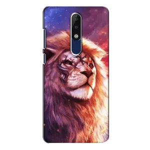 Чехол с картинкой на Nokia 5.1 Plus (X5) (Красочный ЛЕВ)
