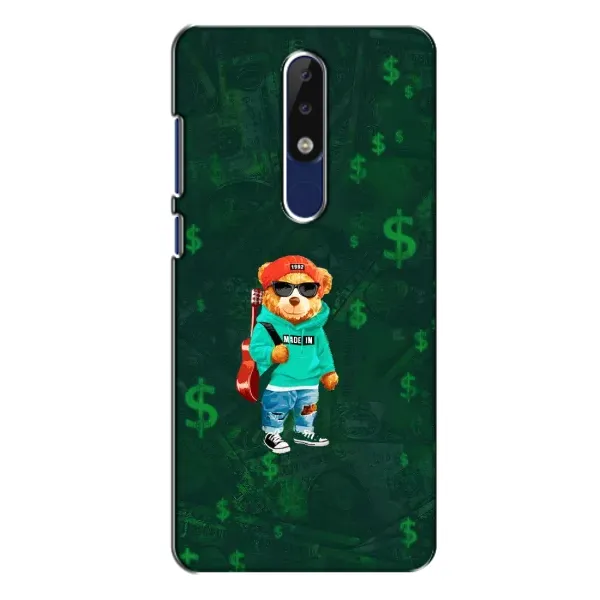 Чехол с рисунком «Крутой Тедди» для Nokia 5.1 Plus (X5) Чехол с рисунком «Крутой Тедди» для Nokia 5.1 Plus (X5)