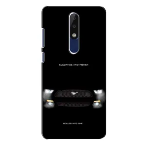 Чехлы с тематикой "Крутые машины" на Nokia 5.1 Plus (X5) (Черный Land Rover)