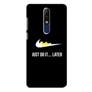 Силіконовый Чохол на Nokia 5.1 Plus (X5) з картинкою НАЙК (Later)