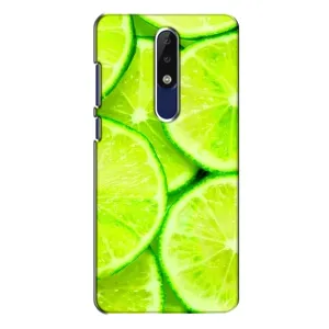 Чехол с изображением вкусной еды для Nokia 5.1 Plus (X5) (Лайм)