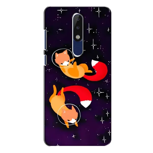 Чехол с рисунком «Лисы» для Nokia 5.1 Plus (X5) Чехол с рисунком «Лисы» для Nokia 5.1 Plus (X5)