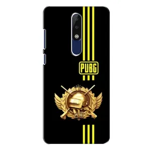 Чехол (TPU) с картинкой "Лого Пабг" на Нокиа 5.1 Плюс (Лого PUPG)