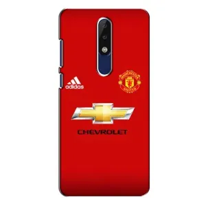 Силіконові Чохли з принтом Футбол на Nokia 5.1 Plus (X5) (Man United)