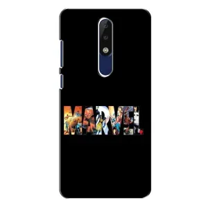 Чехол с рисунком «MARVEL» для Nokia 5.1 Plus (X5)