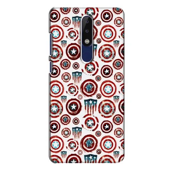 Чохол з малюнком «Марвел щити» для Nokia 5.1 Plus (X5) Чохол з малюнком «Марвел щити» для Nokia 5.1 Plus (X5)