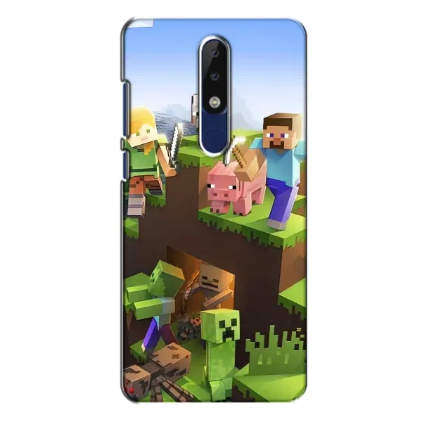 Чехол с рисунком «Майн-крафт» для Nokia 5.1 Plus (X5) Чехол с рисунком «Майн-крафт» для Nokia 5.1 Plus (X5)