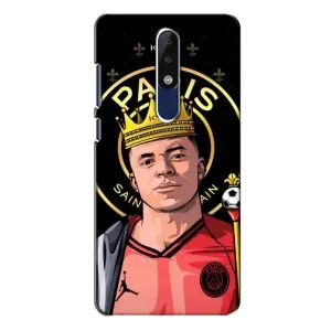 Чохол (TPU) з Футболістом на Nokia 5.1 Plus (X5) (Mbappe King)