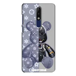 Силіконовий чохол для Nokia 5.1 Plus (X5) (Ведмідь Louis Vuitton)