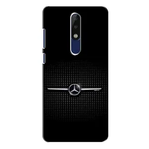 Силиконовый бампер с картинкой машины на Nokia 5.1 Plus (X5) (Mercedes)