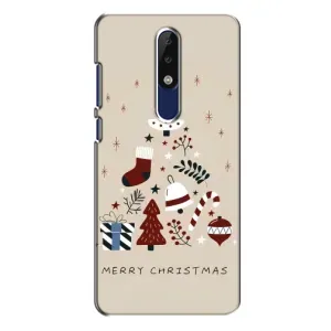 Чехол Санта Клаус для Nokia 5.1 Plus (X5) (Merry Christmas)