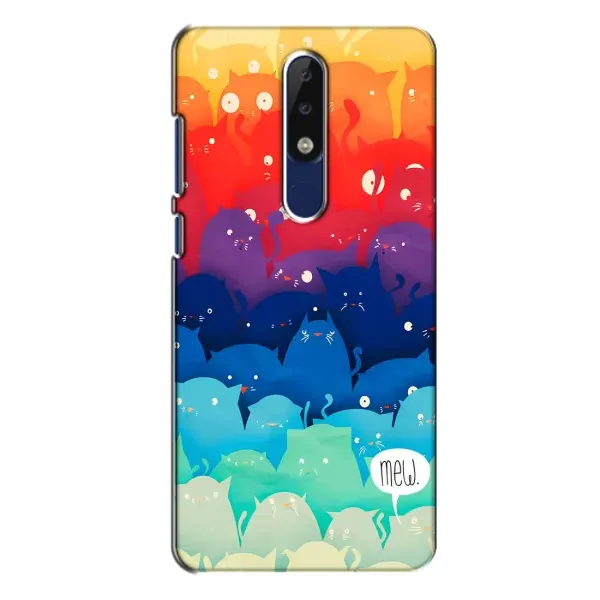 Чехол с рисунком «Mew» для Nokia 5.1 Plus (X5)