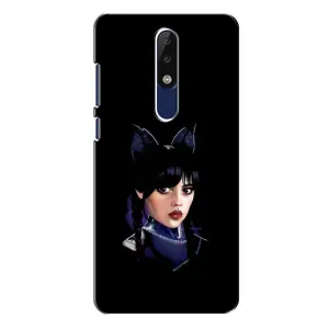 Чехлы с принтом Уэнсдей на Nokia 5.1 Plus (X5) (Милая Уэнсдей)