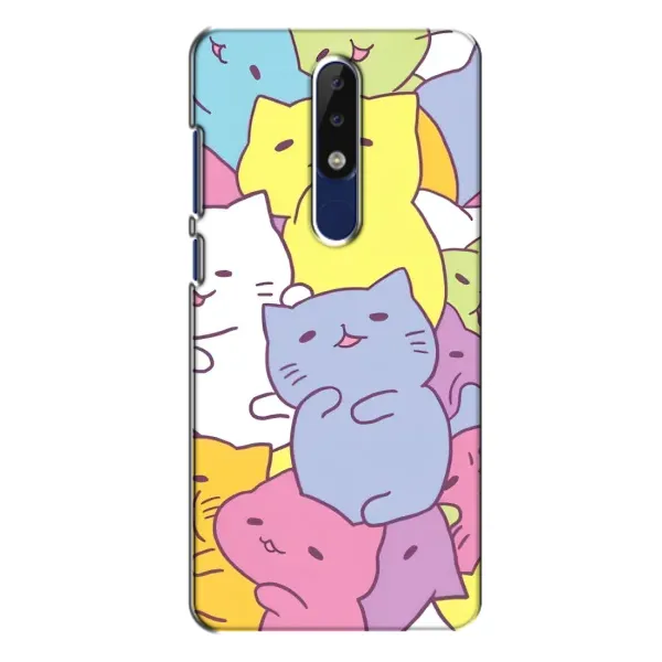 Чехол с рисунком «Милые котики» для Nokia 5.1 Plus (X5) Чехол с рисунком «Милые котики» для Nokia 5.1 Plus (X5)
