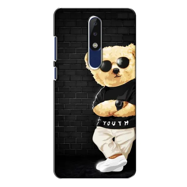 Чехол с рисунком «Мишка в очках» для Nokia 5.1 Plus (X5) Чехол с рисунком «Мишка в очках» для Nokia 5.1 Plus (X5)