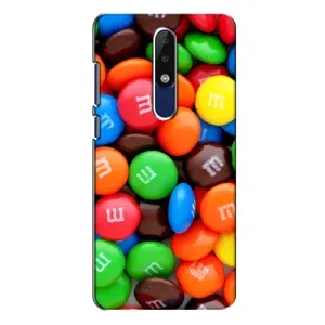 Чехол с изображением вкусной еды для Nokia 5.1 Plus (X5) (Разноцветные M&M'S)