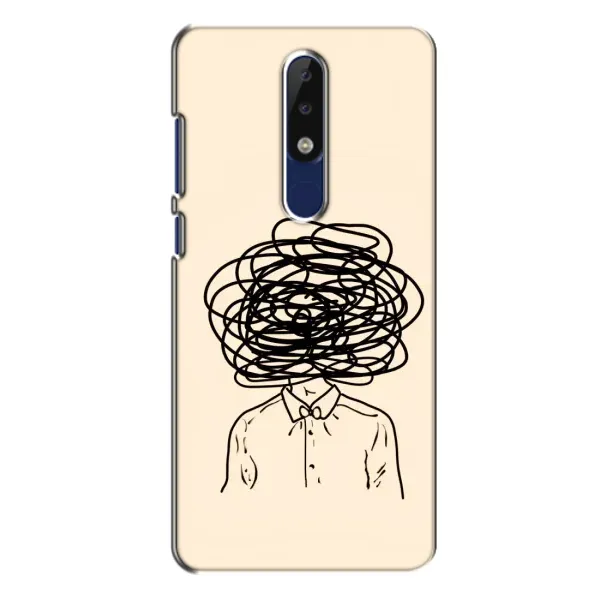 Чехол с рисунком «Мысли» для Nokia 5.1 Plus (X5) Чехол с рисунком «Мысли» для Nokia 5.1 Plus (X5)