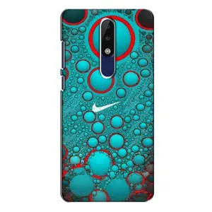 Силіконовый Чохол на Nokia 5.1 Plus (X5) з картинкою НАЙК (Найк зелений)
