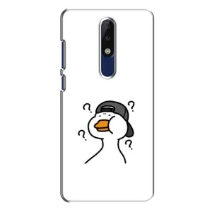 Бампер с принтом Мемы для Nokia 5.1 Plus (X5) (Непонимание)